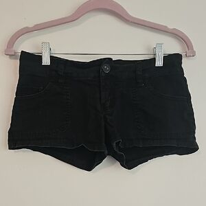 Women's Black Denim Shorts